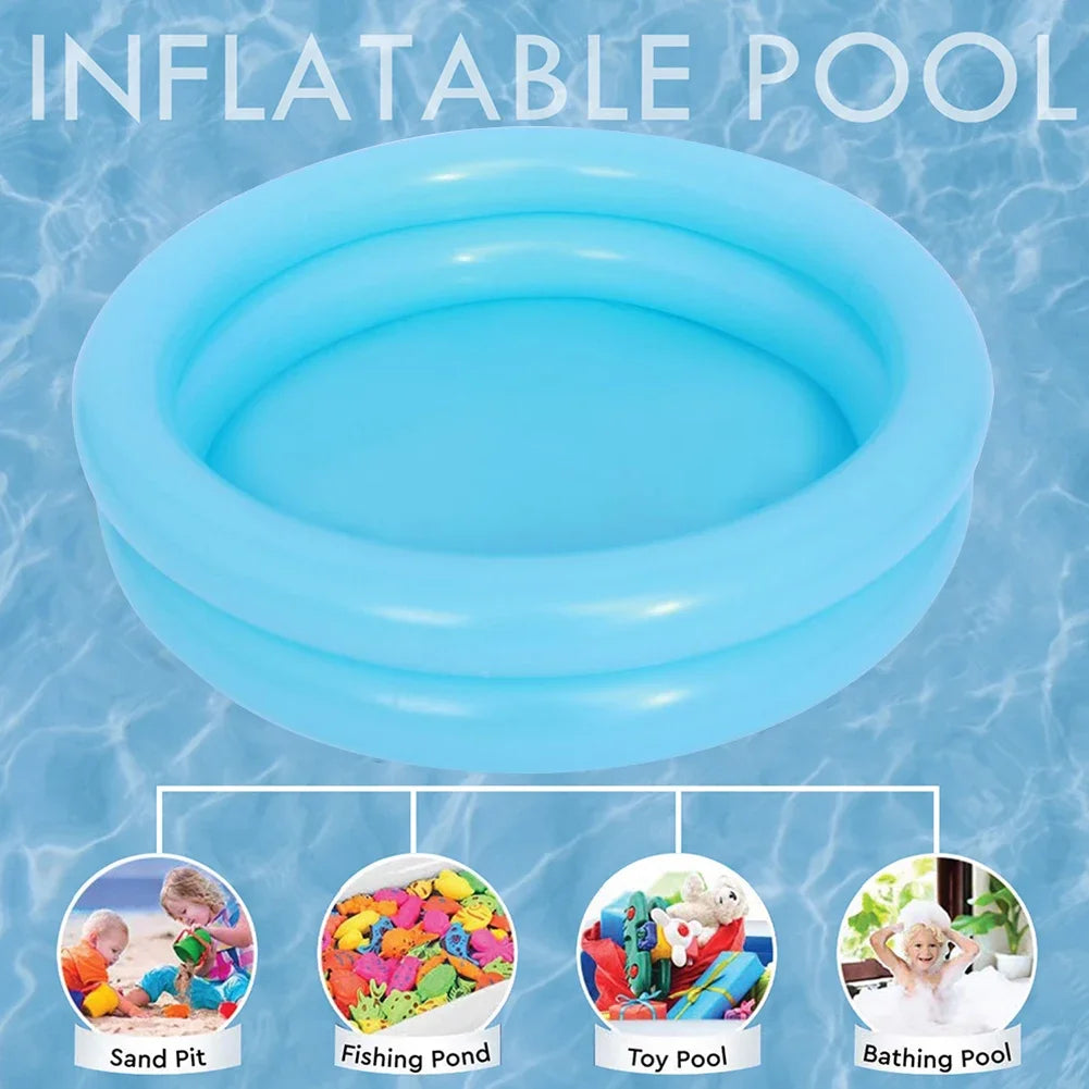60cm Round Inflatable Baby Toddlers Swimming Pool Summer Kids Water Toys Inflatable Bath Tub Portable Outdoor Paddling Pool Toys