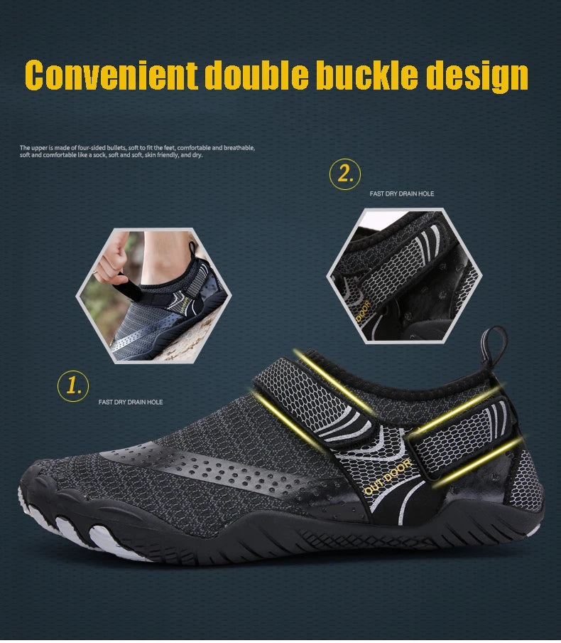 Wading Shoes Man Water Sneakers Swimming Beach Quick-Dry Wading Footwear Outdoor Upstream Shoes Breathable Barefoot Sandals