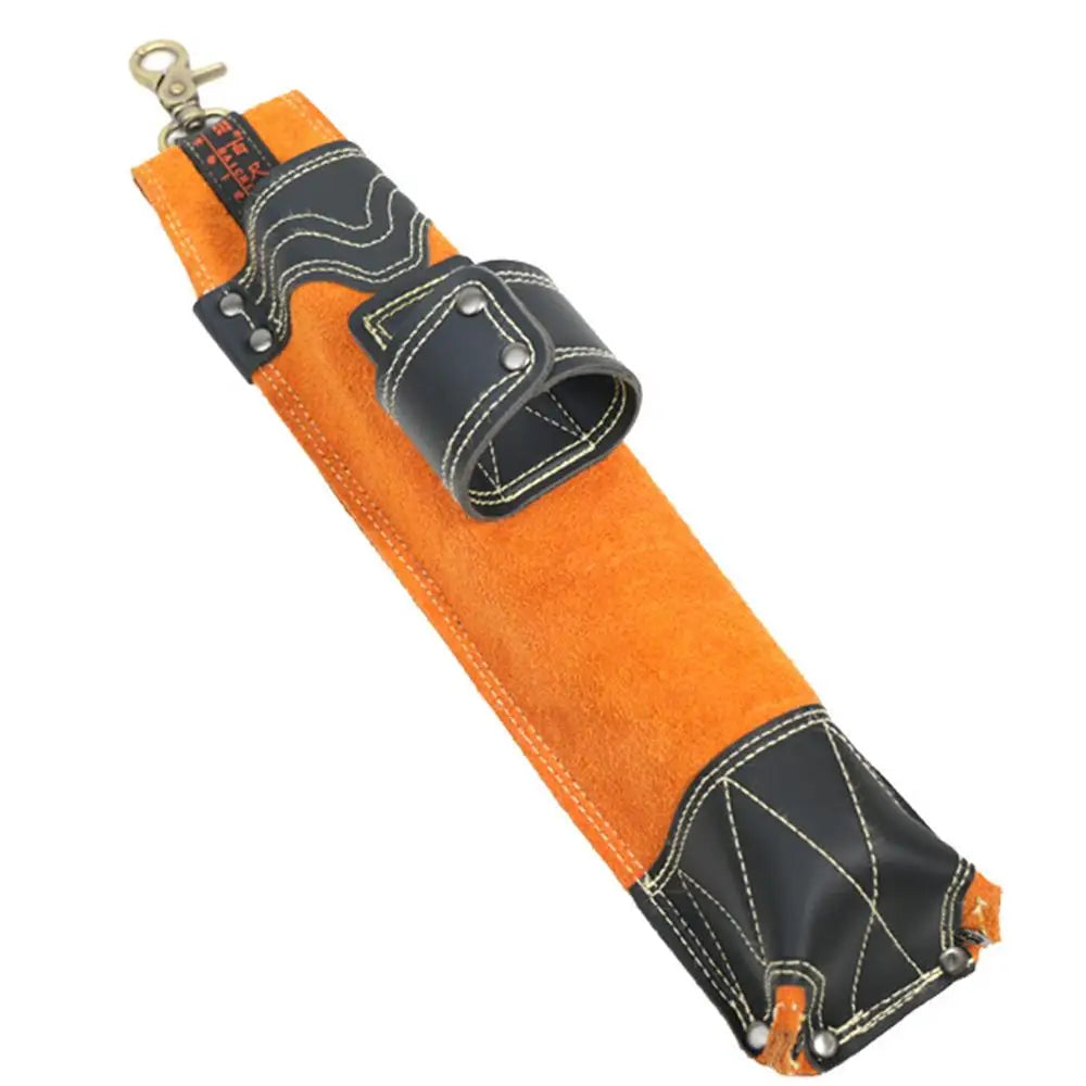 Welding Rod Holder Welding Rod Storage Tube Cowhide Electrode Holder Welding Rod Pouch Welding Rod Waist Bag For Women Men