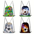 Random 1 casual print colorful drawstring neutral gaming backpack, unisex sports and fitness training storage bag
