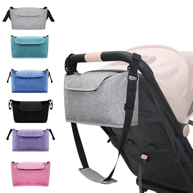 Bolsa Organizadora para Cochecito | Gran Capacidad | Portabiberones y Accesorios Bebé
