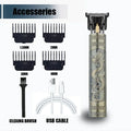 New！T9 Electric Hair Trimmer/Accessories | USB Professional Shaver | 0mm Bald Fade Cutting Machine Portable for Men Home Haircut - Firu Total Sales