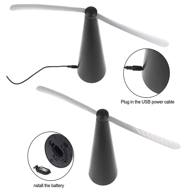 Rechargeable/dry cell Outdoor Multifunctional Fly Repellent 360° Rotation Fan-type Food Protector Pest Drive Away Table Fan