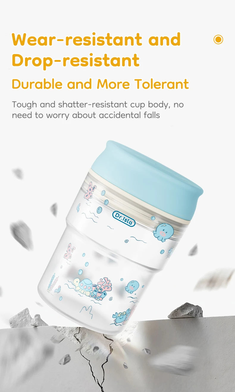 Vaso de Aprendizaje 360° 280ml para Bebé | Tapa Flip | Antiderrame | Sin BPA 🍼