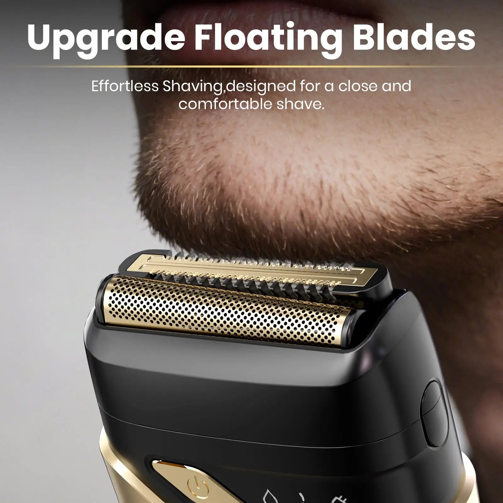Ufree Foil Shaver for Men, Upgraded Electric Razor, Rechargeable Mens Shaver with 4 Floating Blades, LED Display USB-C Travel R