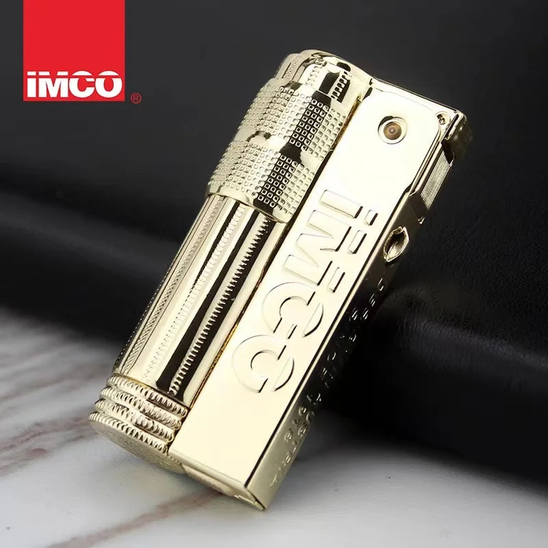 Original IMCO Lighter Old Oil Flint Lighter Windproof Stainless Steel Cigarette Petrol Oil Lighter Inflated Gadgets Man