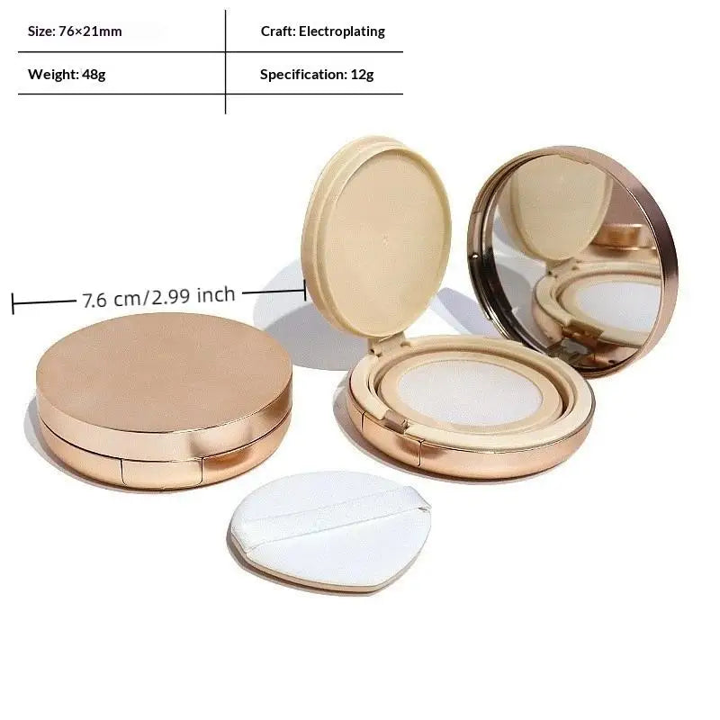 Portable Air Cushion Box With Puff With Mirror Compact Foundation Case BB Cream Container Makeup Tools DIY