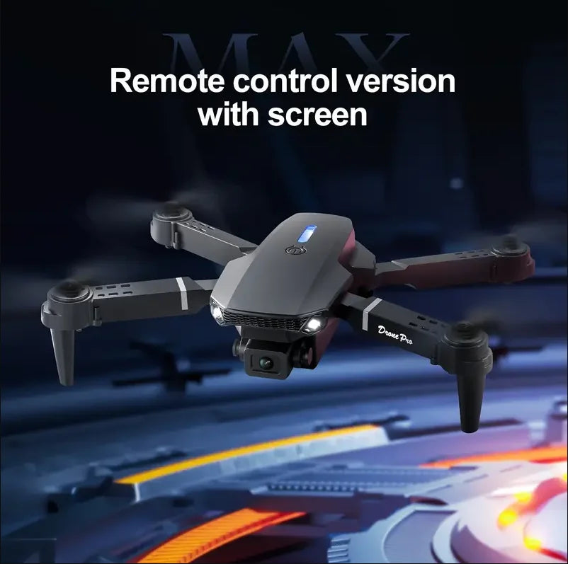 Drone E88 2025 | Cámara Dual HD 1080P | Control por Pantalla Sin Teléfono | GPS | WiFi | Despegue 1 Tecla | Resistente a Golpes