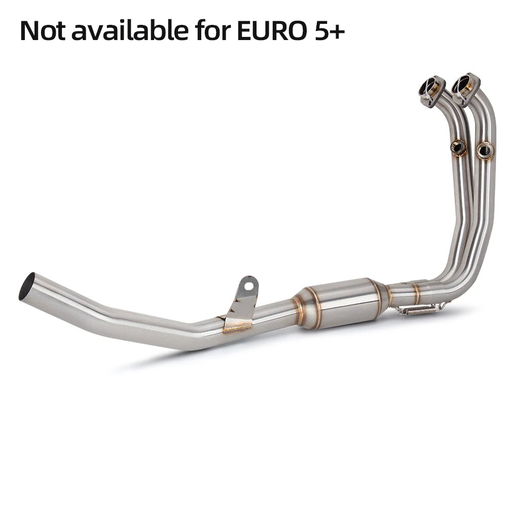 Adventure Motorcycle Exhaust System Modify Front mid Link Pipe Escape Moto Connect 51mm Or Original Muffler for CFMOTO 450MT ADV