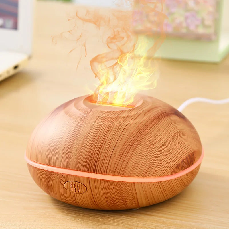 Aroma Humidifier flame Can Add Essential Oil Small AromaRelax Machine Air Humidifier Equipped with colorful lighting function