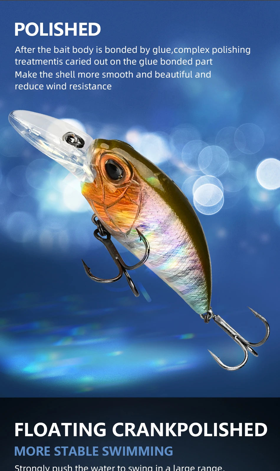 MEREDITH M65 Crankbait Flotante | 14g | 11 Colores | Profundidad 2-2.5m | Bass | Wobbler Profesional - Firu Total Sales