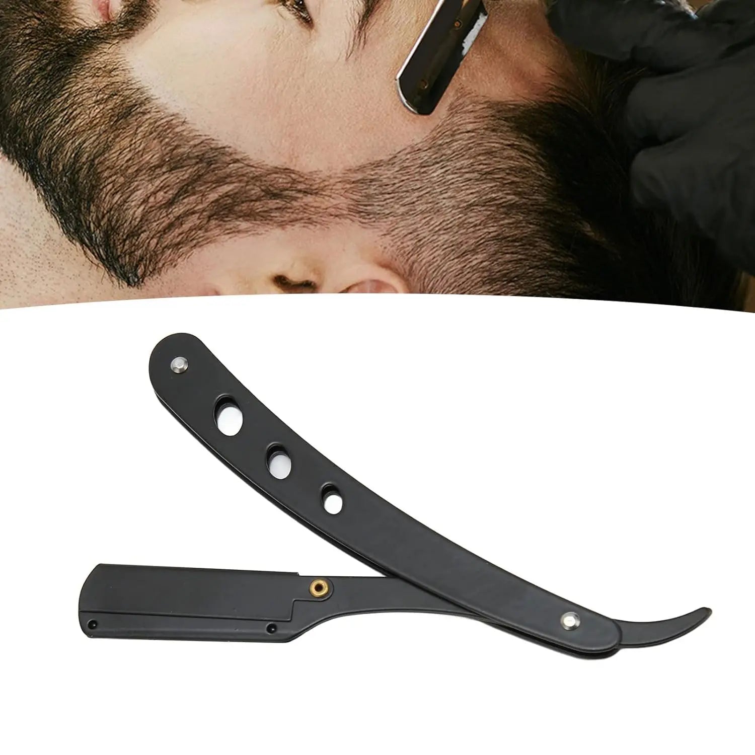 Straight shaver arm, men's folding manual shaver, men's shaver, razor sharp blade barber shop razor