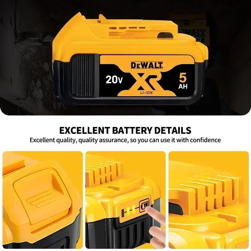 DeWALT Original Battery 20V/60V 6Ah 9Ah MAX FlexVolt for DeWALT DCB606 DCB205 DCB206 DCB209 DCB182 Power Tool