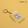 The Unique Handcrafted Keychain And Mini Wallet Of The Simulated US Dollar Bill Make The Perfect Gift For Friends