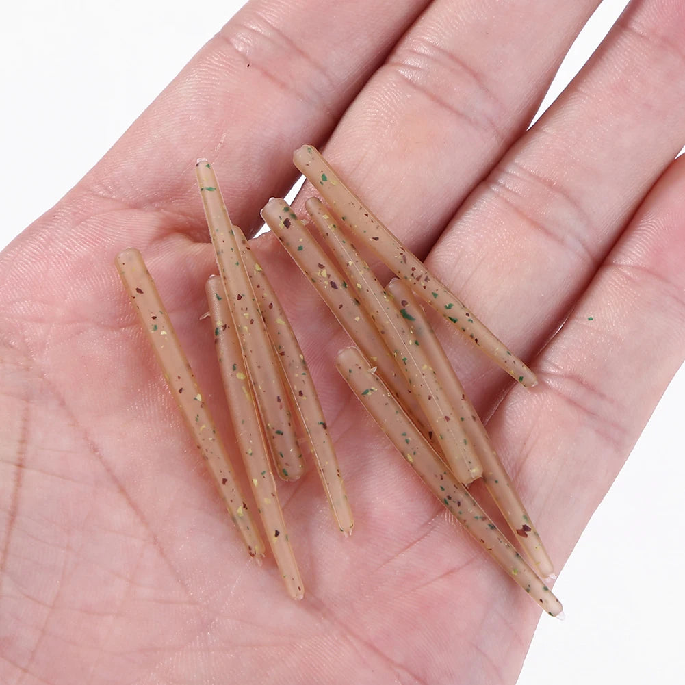 30/50/100pcs Anti Tangle Hook Sleeves Aligner Positioner Tubes Carp Fishing Rig Anti Sleeves Terminal Carp Fishing Accessories