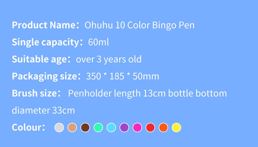 Washable Dot Markers for Kids – Bingo Painting Pens