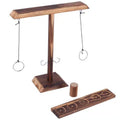 Kids Adults Ring Toss Games Home Party Drinking Games Fast-paced Handheld Wooden Board Games Shot Ladder Bundle Outdoor Bars