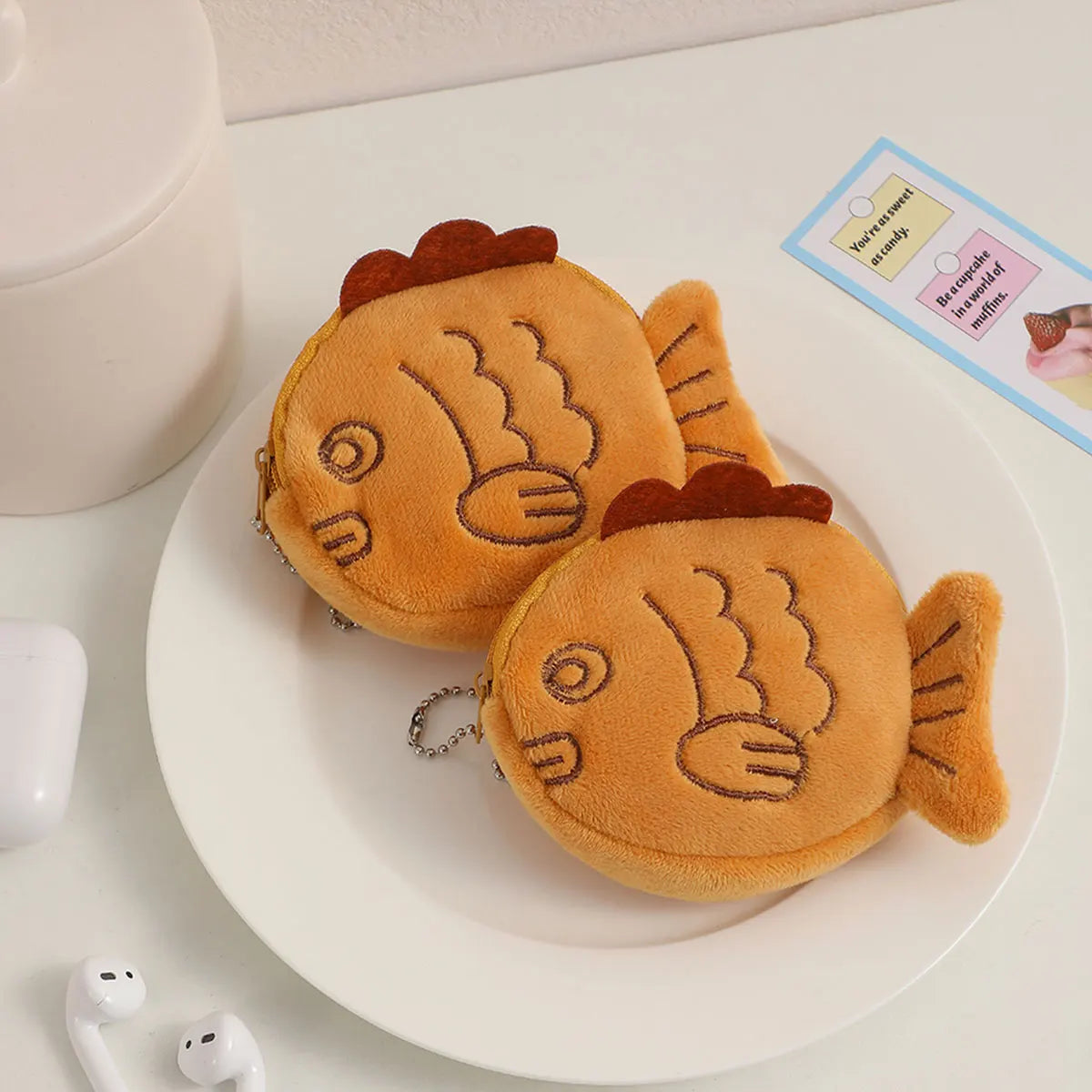 Monedero de Peluche Kawaii | Porta Monedas, Llaves y Auriculares | Regalo para Niños