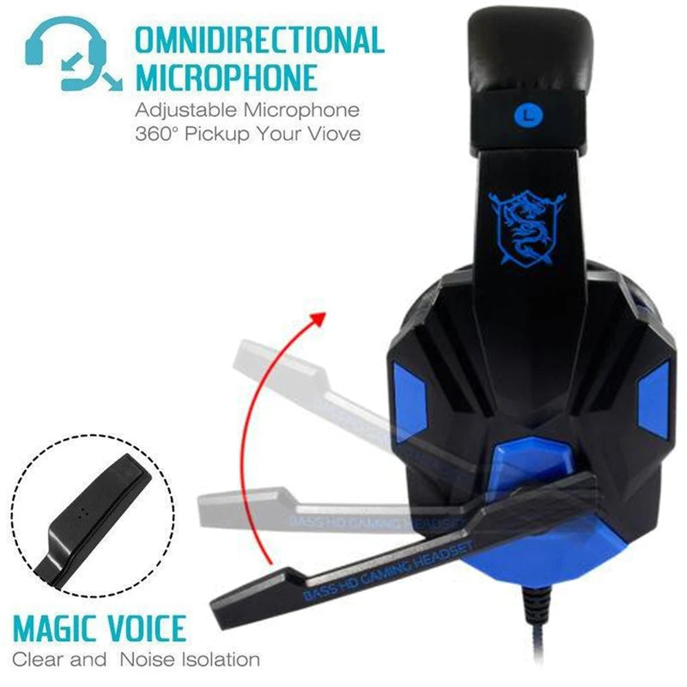 Auriculares Gaming con Cable Virwir | Mic 120° Cancelación de Ruido | PS4/PS5/Xbox/PC/Laptop - Firu Total Sales