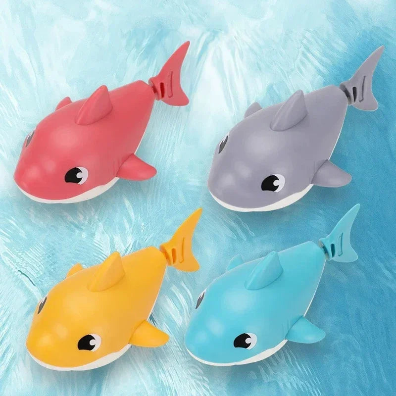 Bath Toys Cute Swimming Clown Fish Bath Toy for Toddlers Floating Wind Up Toys for Boy Girl New Born Baby Bathtub Toddler Toys