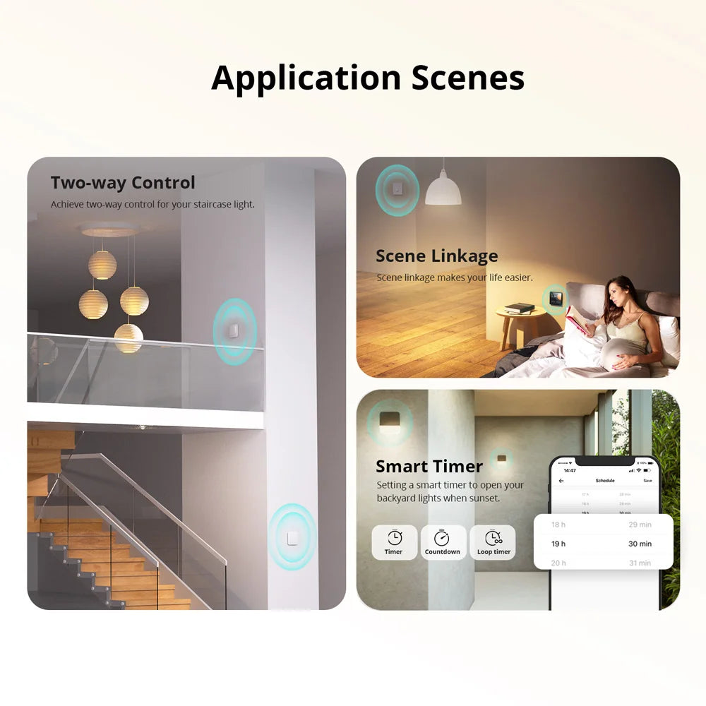 SONOFF ZBMINIL2 Extreme ZigBee Switch No Neutral Wire Required Smart Home Two-Way Control eWeLink Alexa Google Echo Zigbee Hubs