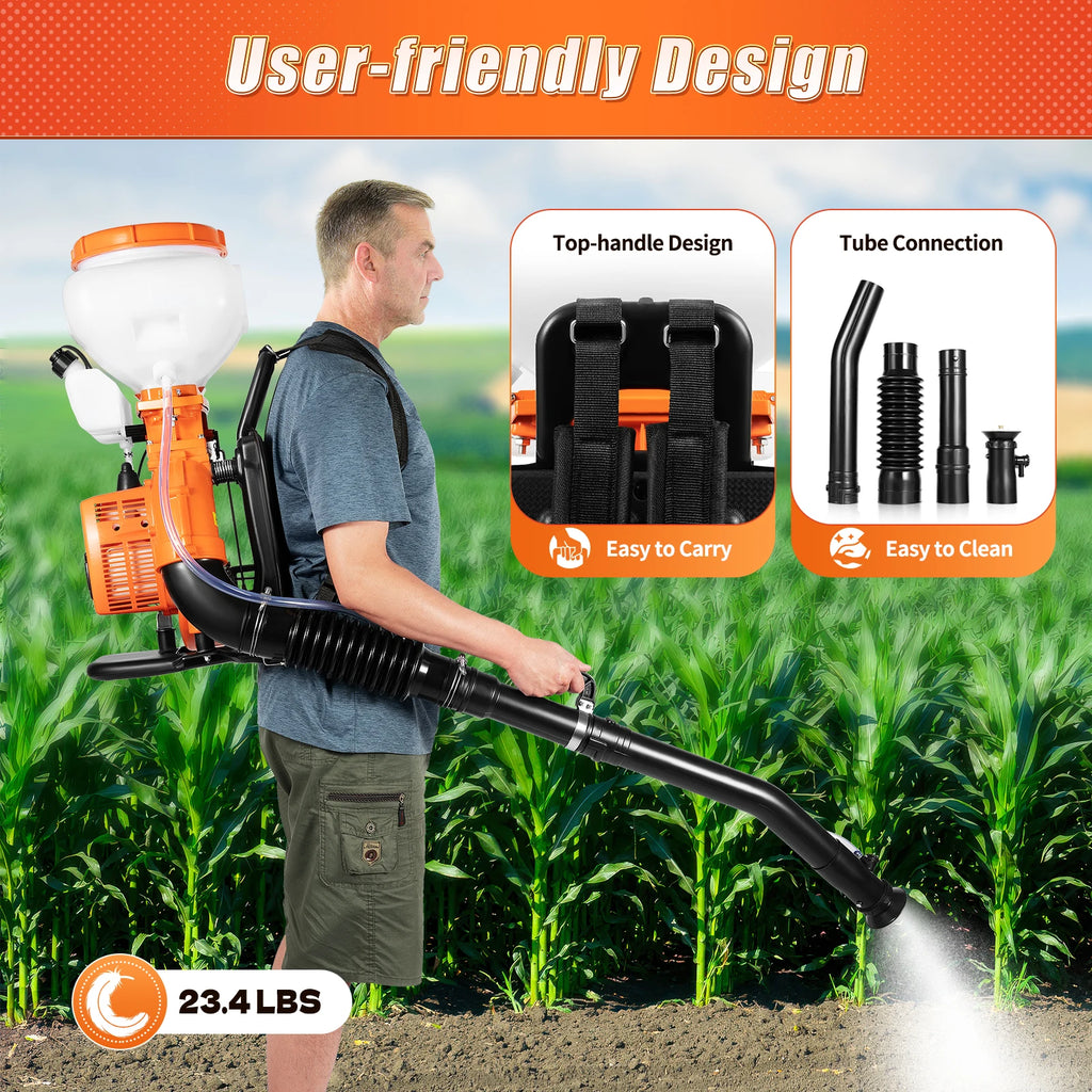 7500RPM Gasoline Power Insecticide Mist Blower, 3WF-3 14L Backpack Fogger Sprayer for Agricultural Mosquito Control