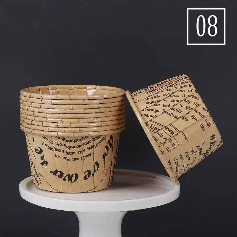 50pcs Cápsulas de Papel Grandes para Cupcakes y Muffins | Bodas y Fiestas 🍰