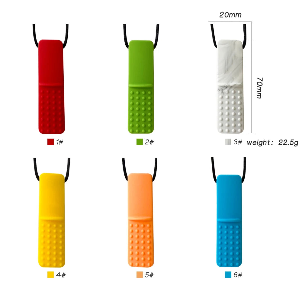 Baby Silicone Chew Teether Necklace — Sensory Therapy | Autism & ADHD