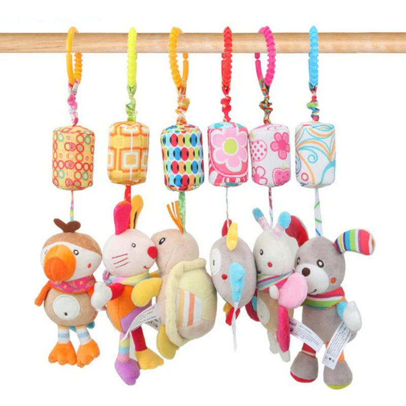 Baby Stroller Hanging Toys – Cartoon Animal Rattles