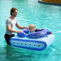 Inflatable Tank Pool Floats Kids, Pool Floaties Swimming Tank with Water Gun, Water Fight Toys, Inflatable Battle Fun for Summer