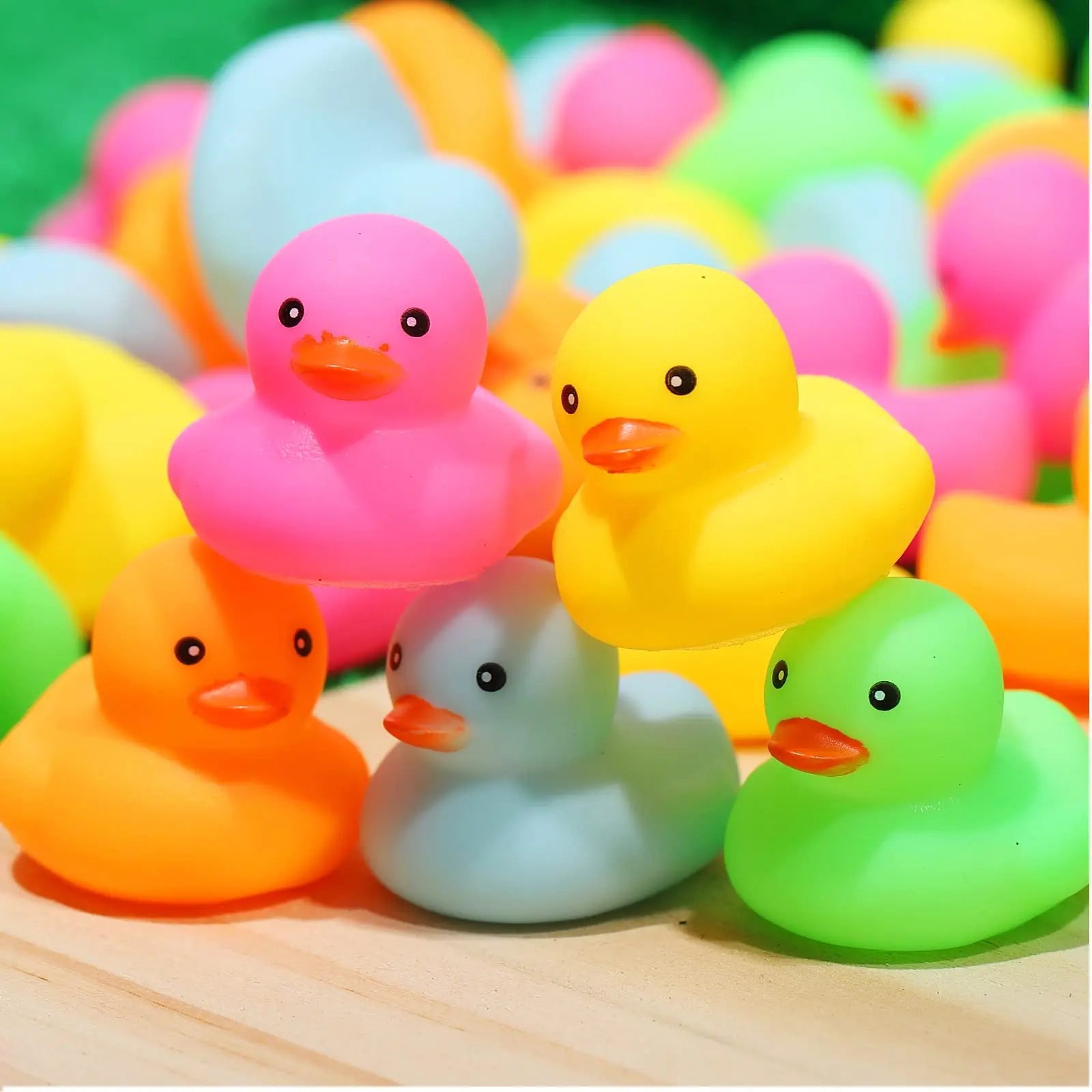 12/24/36/72 Pack Multicolor Mini Rubber Ducks Yellow Rubber Duck Toy Rubber Tub Toys Toys Squeak and Float Ducks