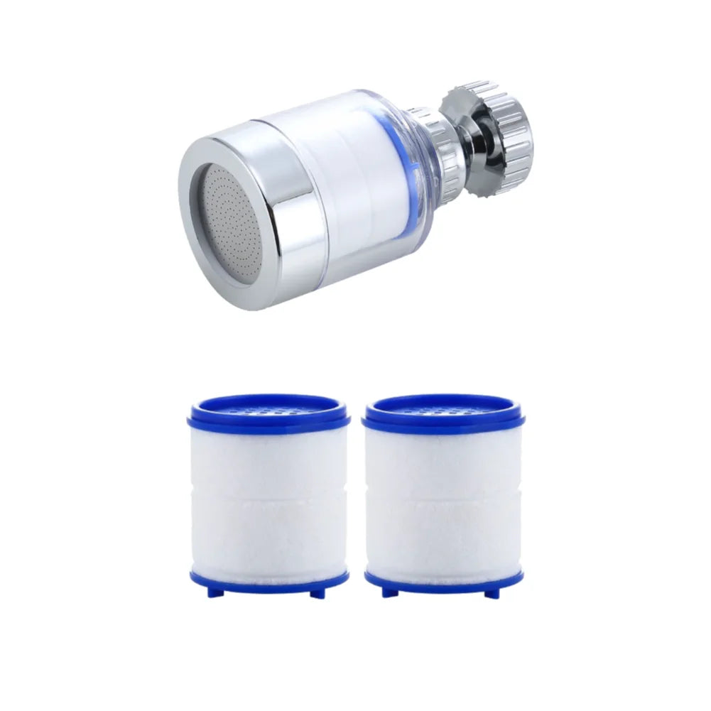 Kitchen Faucet Water Filter Pressurized Sink Filter Water Purifier 360° Tap Splash Proof Faucet Aerator Extender for Bathroom