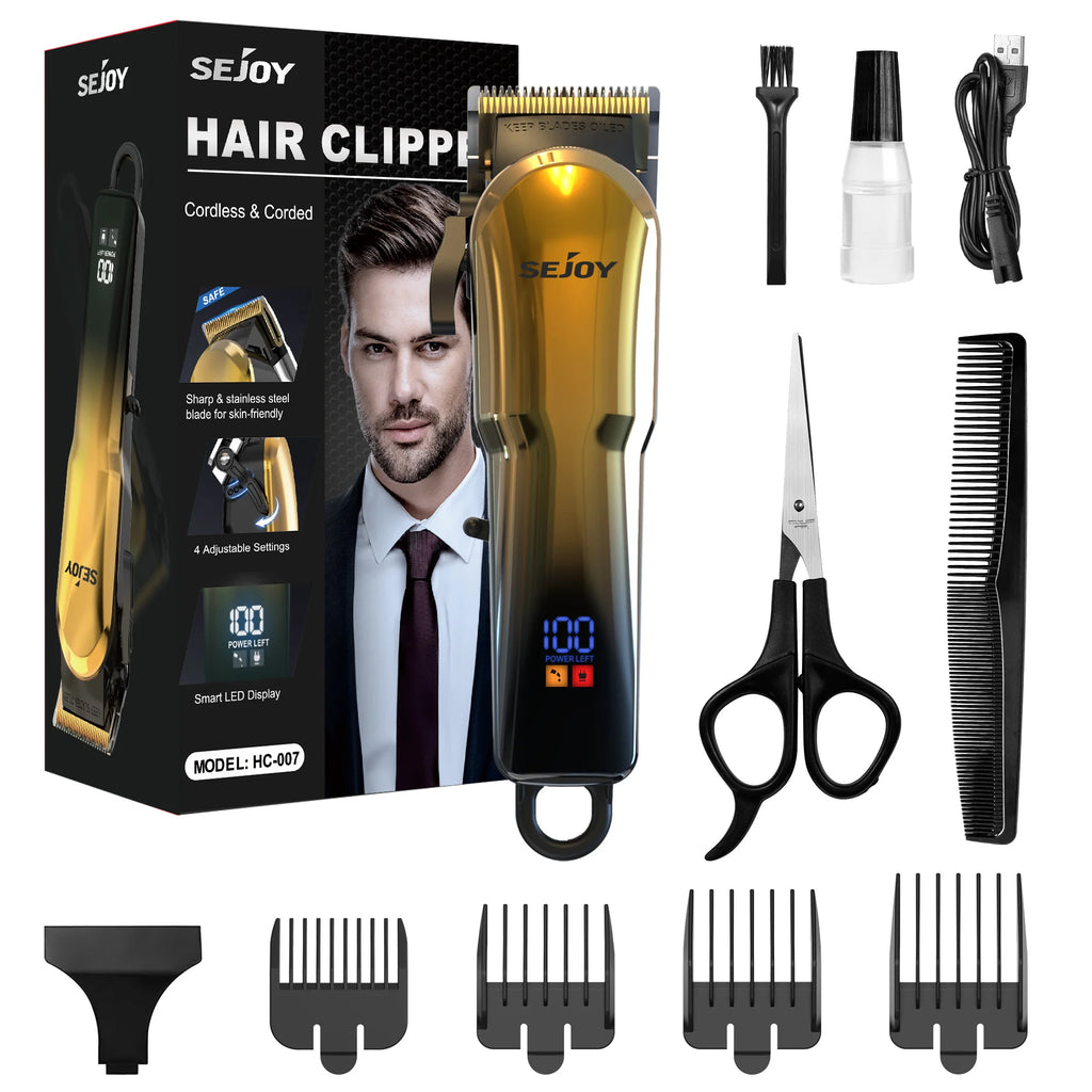 SEJOY Afeitadora Eléctrica Hombre Recargable | Cortadora Nariz | Limpiador Facial | Masajeador