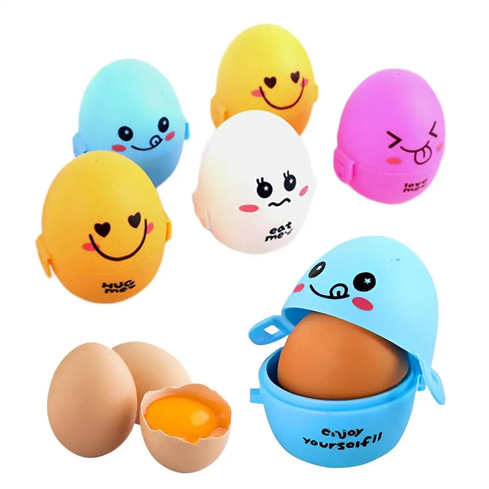 Camping Egg Holder Cartoon Eggs Storage Box Leakproof Egg Storage Box Container For Camping Travel Outdoor Picnic Hiking