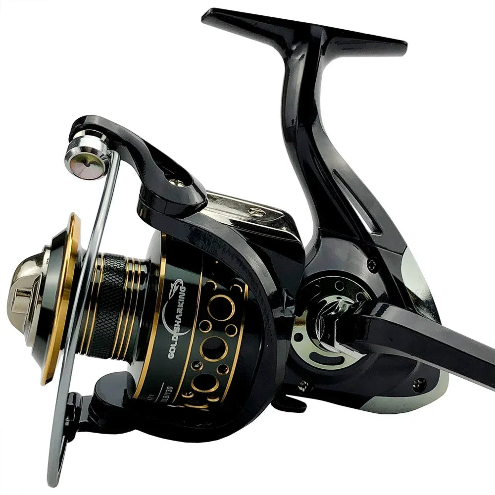 Spinning Fishing Rod and Reel Combo 1.8-3.6m Carbon Fiber Sea Pole and 5.2:1 Gear Ratio Metal Spool with Line Kits for Bass Carp