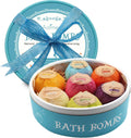 7pcs Natural Handmade Bath Bombs for Women & Kids, Spa Gift Set with Essential Oils for Birthday Christmas
