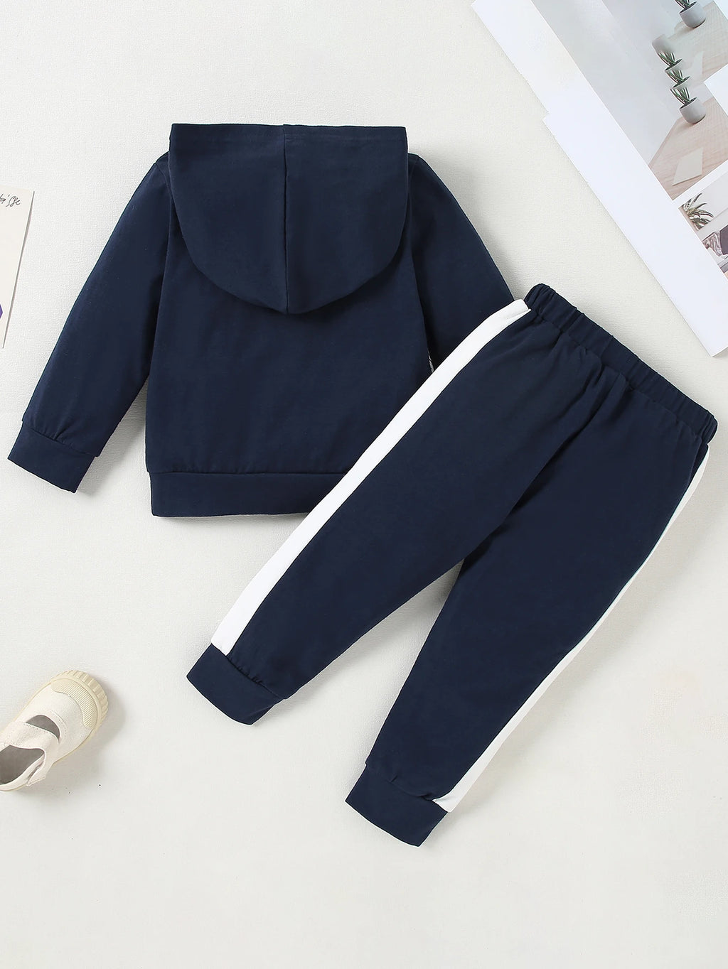 Toddler Boy Casual Sports Sweatshirt Clothes,Long Sleeve Hoodies Top Elastic Waistband Pants Fall Winter Boy Outfit Infant 1-6T