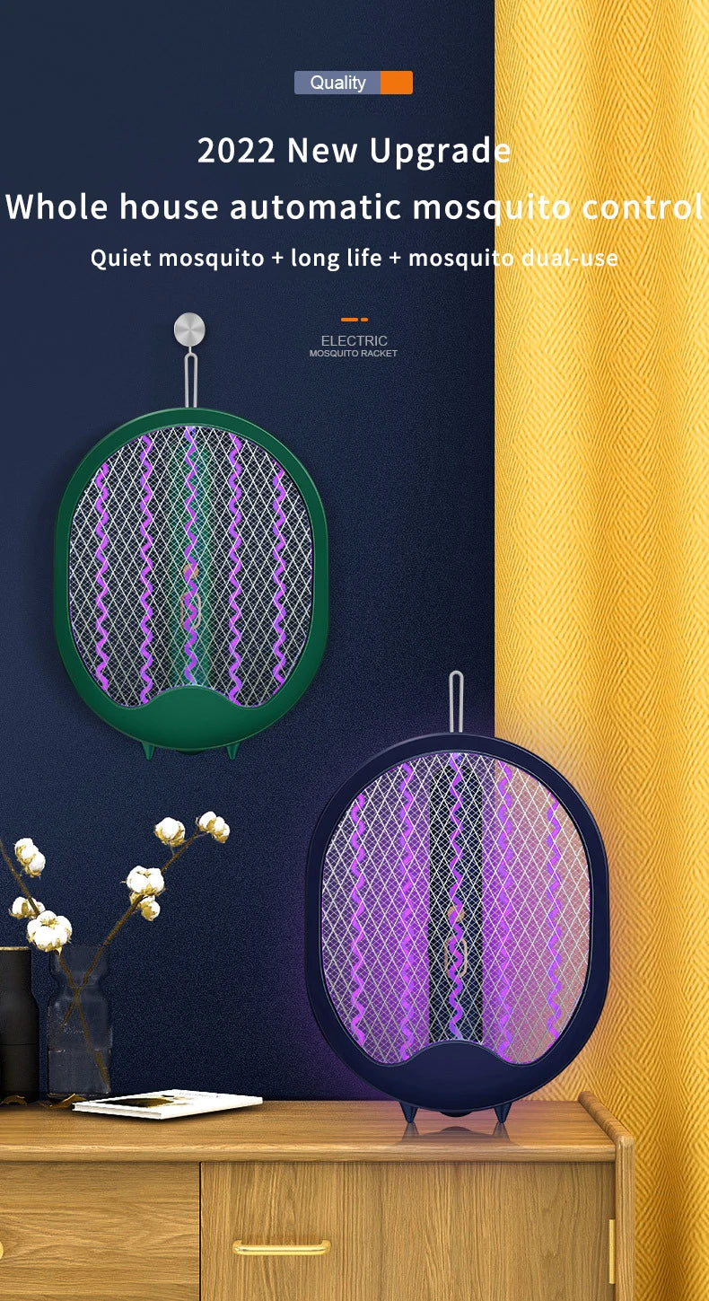 Raqueta Eléctrica Plegable 2 en 1 USB Recargable | UV 3000V | Mata Mosquitos e Insectos - Firu Total Sales
