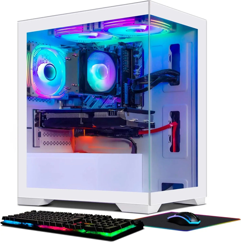 Gaming PC  core i9 E5-2650 CPU , RTX 3050, B760 DS3H, 8G/16GB RAM , 256G SSD, 5 Fans RGB Case (I5 i7 cpu))