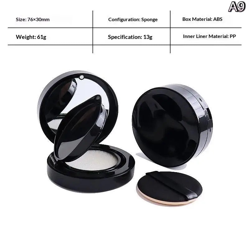 Portable Air Cushion Box With Puff With Mirror Compact Foundation Case BB Cream Container Makeup Tools DIY