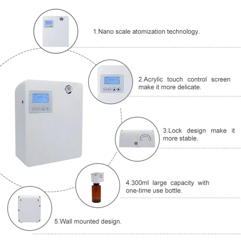Namste WIFI Bluetooth Essential Oil Diffuser Timer Function Aromatic Fragrance Device for Home Hotel Waterless Aroma Diffuser