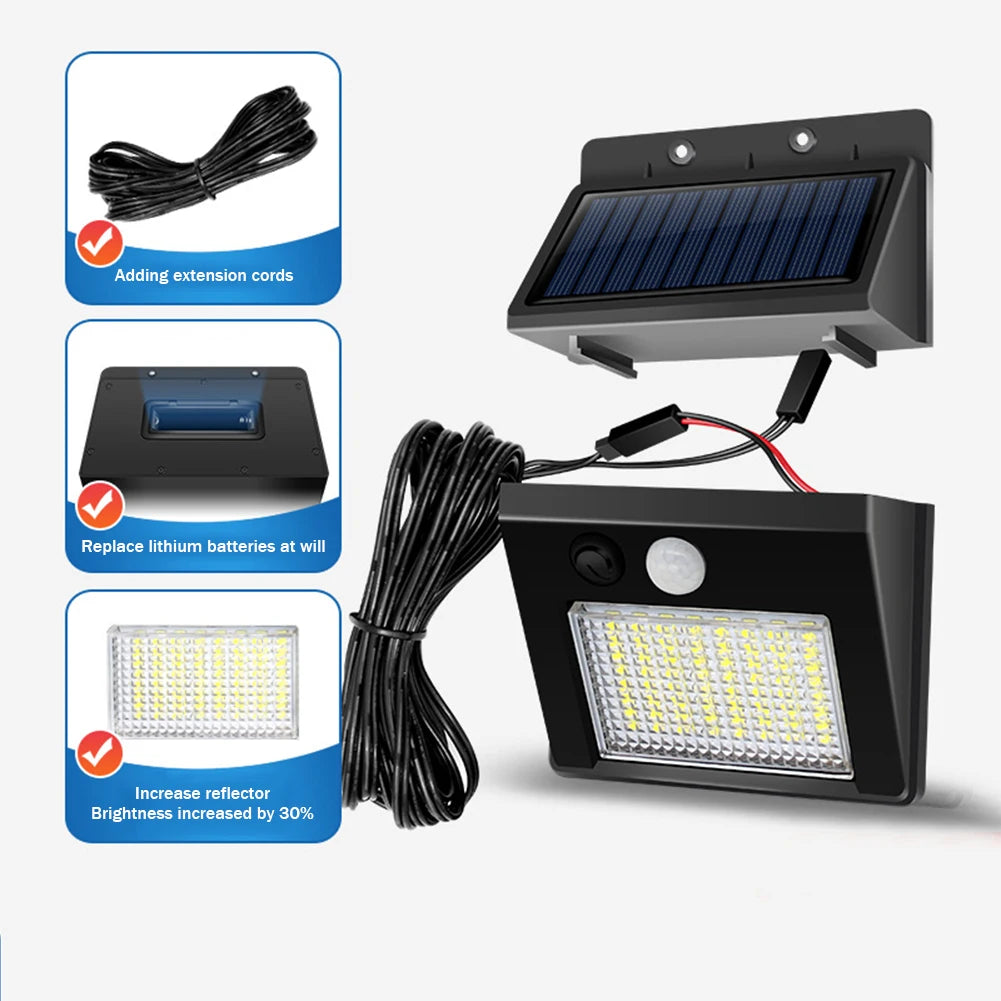 32/48 LED Split Solar Light PIR Motion Sensor Wall Light Solar Lamp Outdoor IP65 Waterproof Solar Countyard Garden Wall Lamp