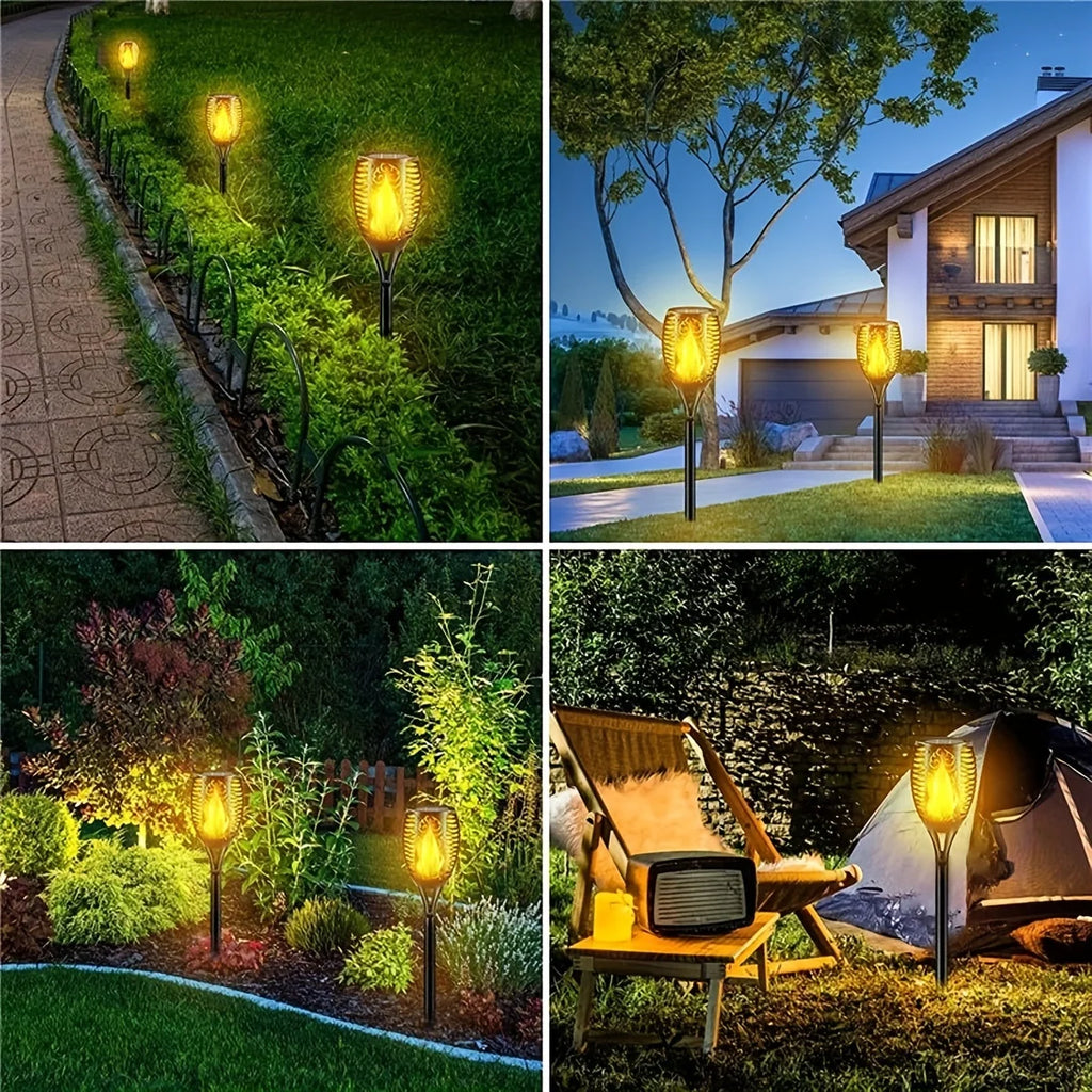 Antorcha Solar LED Efecto Llama IP65 | Decoración Jardín y Patio | 1-12pcs - Firu Total Sales