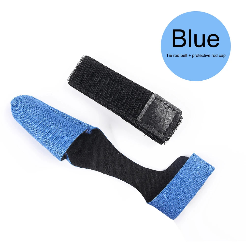 5/10Set 2Pcs/Set Fishing Rod Pole Protector Case Cover Sleeve Fishing Rod Fastener Belts Rubber FIsh Pole Fastening Belt Strap