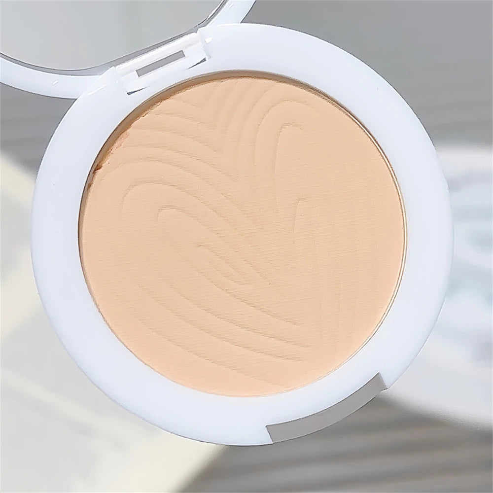 Oil Control Soft Focus Pressed Powder Matte Compact Lasting No Cakey Full Coverage Concealer Face Tightening Air Powder Makeup