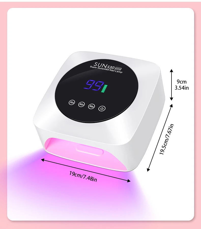 Lámpara UV/LED Recargable 180W DianaBeauty | 57 LEDs | Sensor de Movimiento | Salón - Firu Total Sales