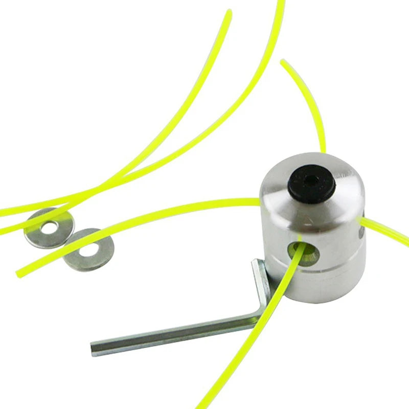 Aluminum Grass Trimmer Head With 4Lines Brush Cutter Head Lawn Mower Accessories Cutting Line Head for Strimmer Replacement Tool