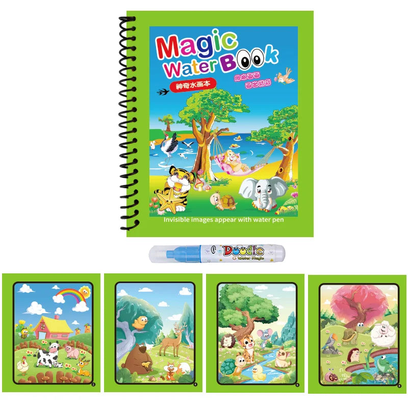 Reusable Water Drawing Book – Montessori Coloring Toy