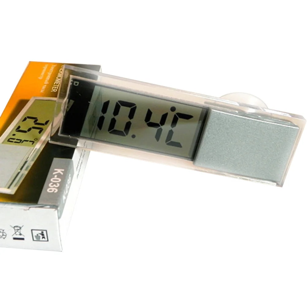 LCD Thermometer Osculum Type Car Thermometer Celsius Fahrenheit Vehicle-mounted Convenient for House Factories Auto