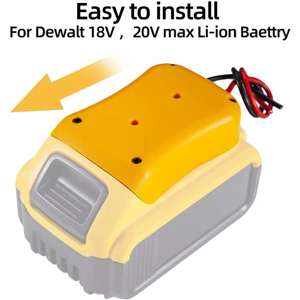1Pc Power Connector Battery Adapter For DeWalt DCB184  DCCB204 18V/20V Max Battery Battery DIY Power Wheel Adapter Dock Holder